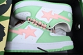 Green powdery leather  low-top board shoes 1H70-191-055 A BATHING APE Bape STA