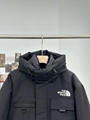 black THE& NORTH FACE multi-pocket tooling down jacket men jacket