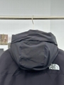 black THE& NORTH FACE multi-pocket tooling down jacket men jacket
