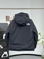black THE& NORTH FACE multi-pocket tooling down jacket men jacket