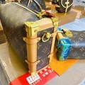 LV suitcase, material: first layer leather, large 21x14x8cm, small 18x12.5cm