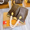 L&V, ancient dumpling bag, material: first layer skin, large 43x16x29cm, small 2