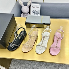 CHANE-L 2025 summer new female sandals slippers sandals high heels flat shoes