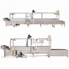 Semi automatic professional continuous food boiling cooking line equipment