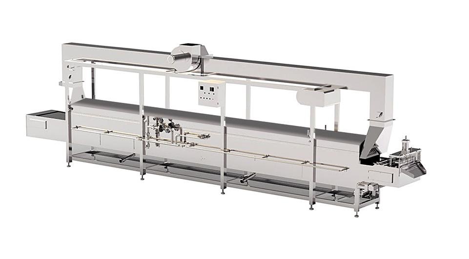 Factory direct best price continuous food grade steam line cooking line