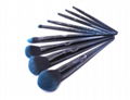 New plating blue handle 9 make-up brush 4