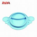 Angel Wings Design Kid Eating Silicone Dinner Dishes And Plates 