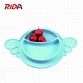 Angel Wings Design Kid Eating Silicone Dinner Dishes And Plates  2