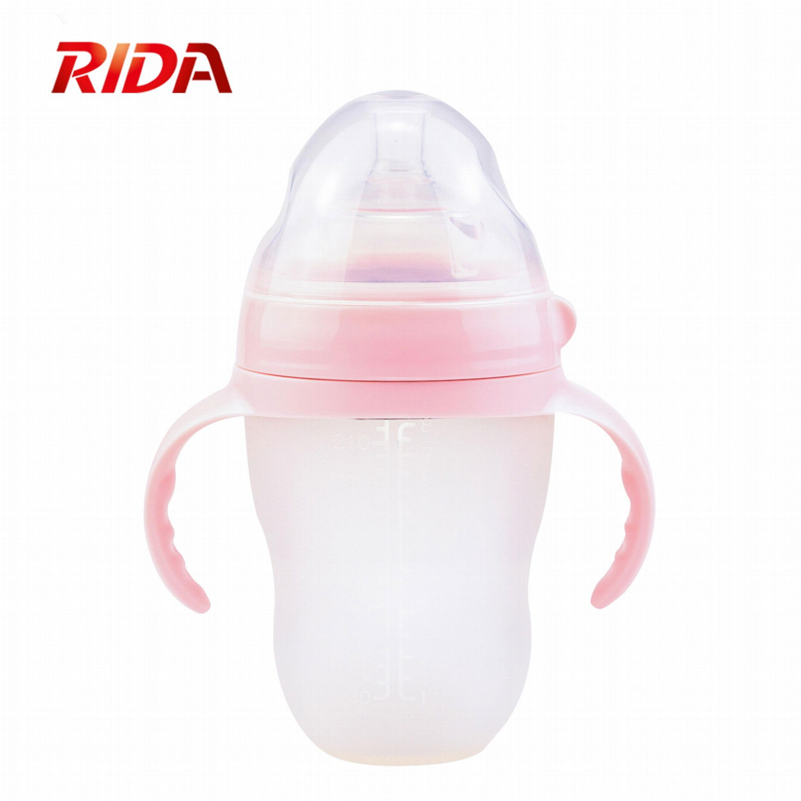 Wide Caliber Eco-friendly Wholesale Silicone Baby Bottles 