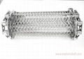 Chain Edge Stainless Steel Wire Mesh Conveyor Belt 20-100m Length Anti Acid 2