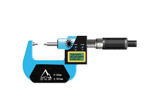  Digital Spline Micrometer with Reduced measuring contacts