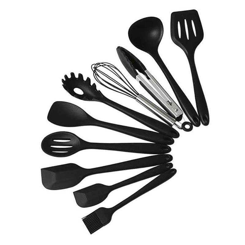 Silicone 10 Piece Cooking Utensil Sets Cooking Tools Kitchen Utensils 2