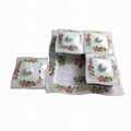 Plastic Melamine 4pcs square serving