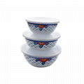 Hot selling Plastic Melamine 3pcs Round