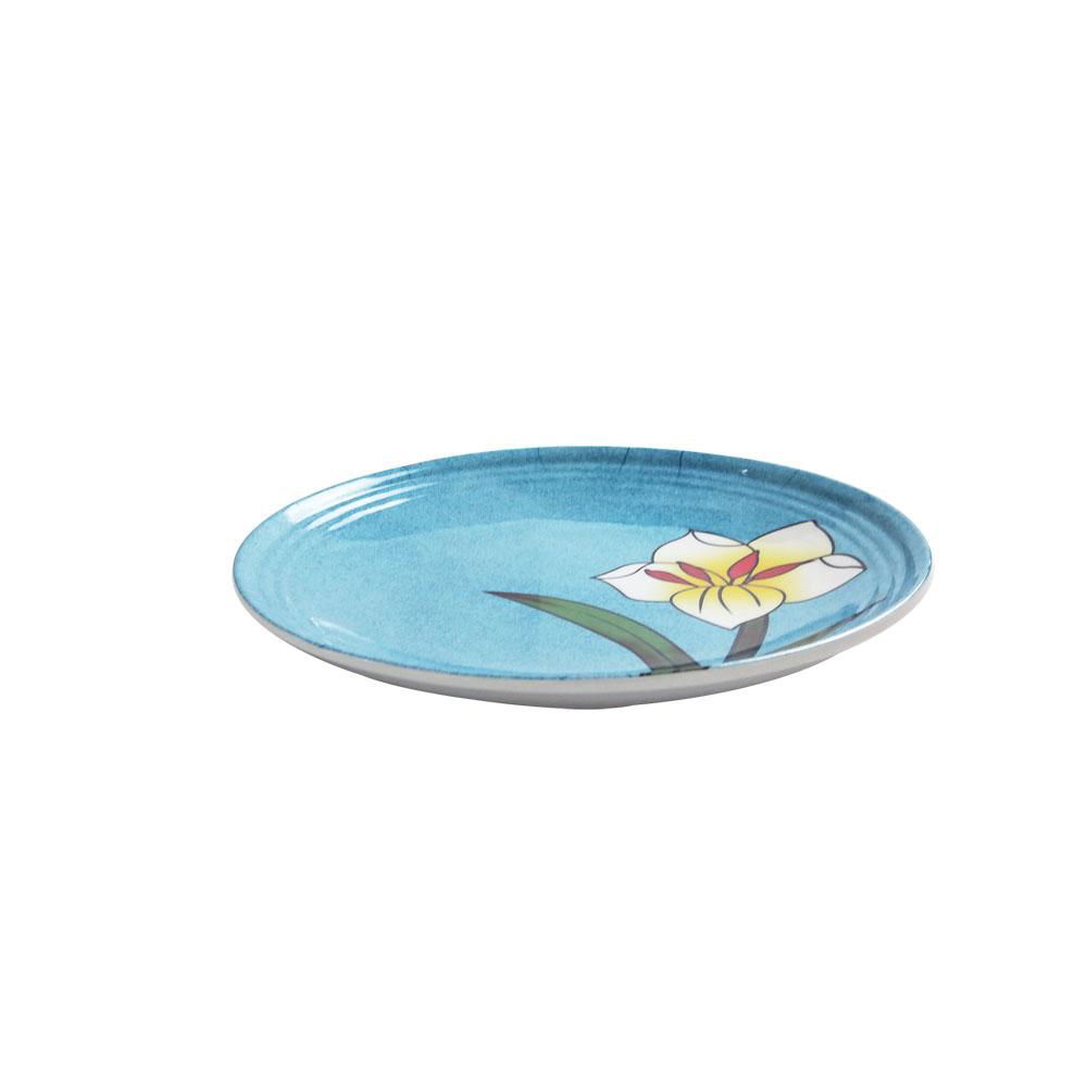 Melamine round dinner food serving plate  2