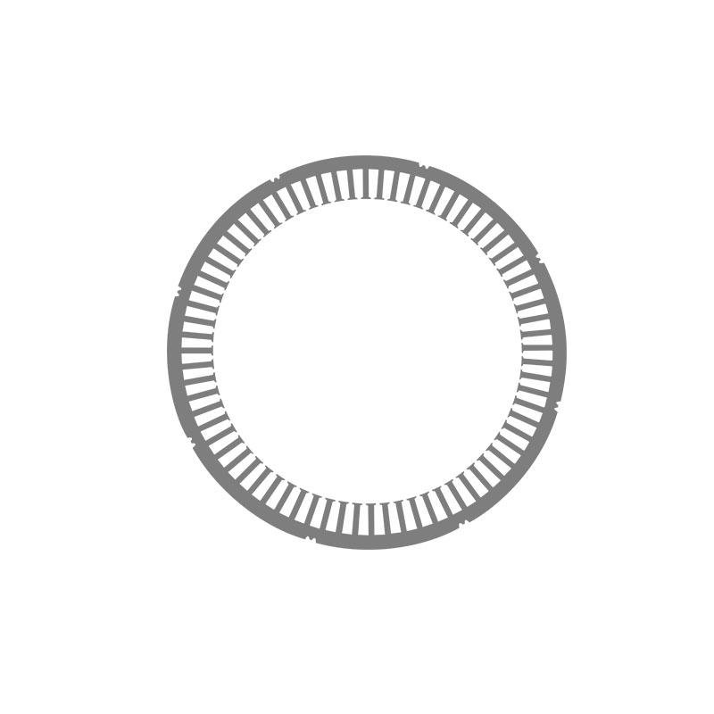 Stacked segmented electrical steel laminations for brushless motor stator 4