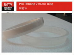 Ink scraping Zirconia ring for pad