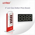 China Manufacturer 4 inch remote control LED gas station price board Screen