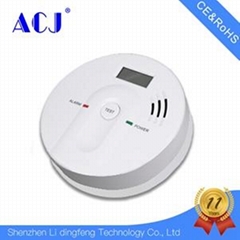 2018 New Battery Operated Carbon Monoxide Detector Alarm with Digital Display an