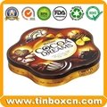 Customize tinplate food packaging cookies tin box