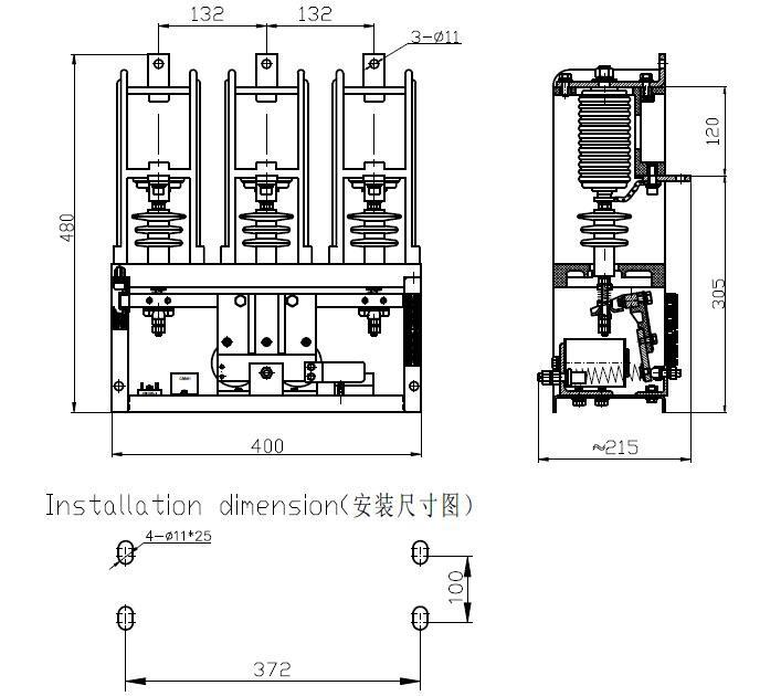 HVJ3 7.2KV VACUUM CONTACTOR 2