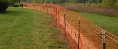 Versatile Barrier Fence with Square Mesh Opening