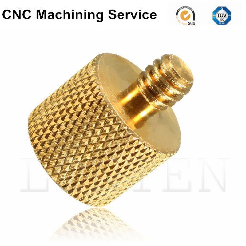 CNC machining parts OEM ODM copper Male Tripod Thread Screw Adapter Brass Diamet 3