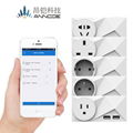 White US wifi socket plug with energy