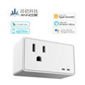  2 Pack Smart White Control Mini Wifi Socket Outlet Plug with alexa control 2 Pa 2