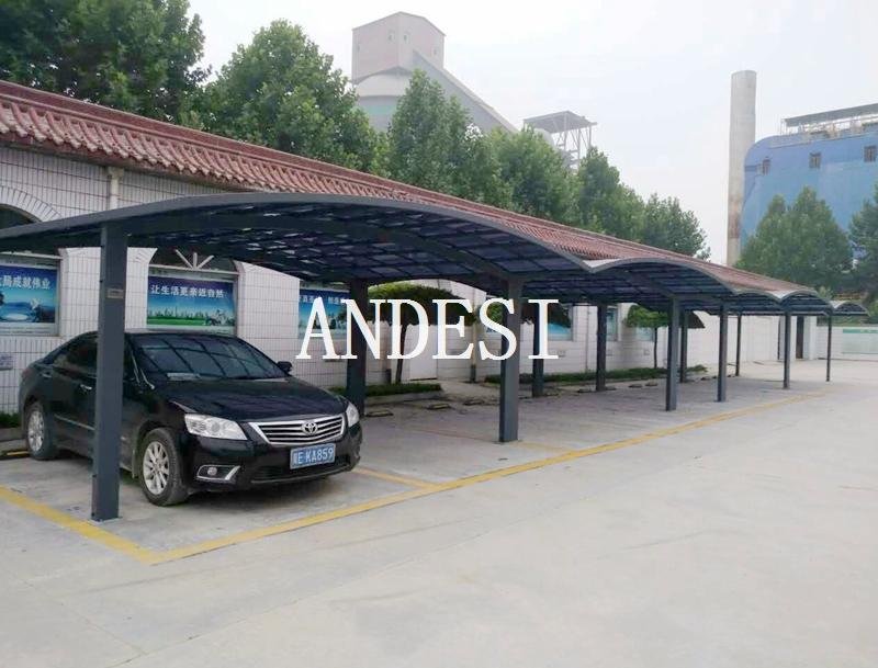 curved roof aluminum carport system  2