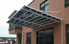 cantilever style canopy no post shelter