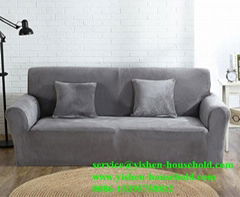 Yishen-Household cheap spandex knitted sofa cover designs 