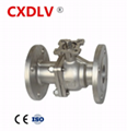 Q41F high mounting pad stainless steel ball valve
