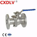 Q41F high mounting pad stainless steel ball valve 2