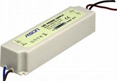 Constant current 60W LED driver power supply with IP67 waterproof level