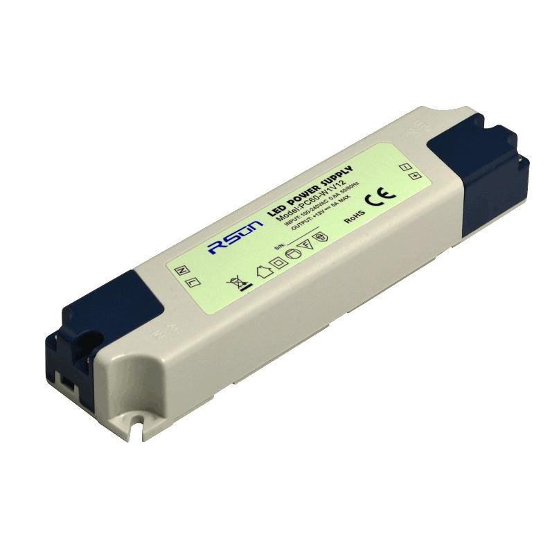 Constant current 60W LED driver power supply with IP67 waterproof level 2