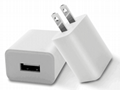 White 5V 2A USB charger smart phone USB charger Travel USB charger 3