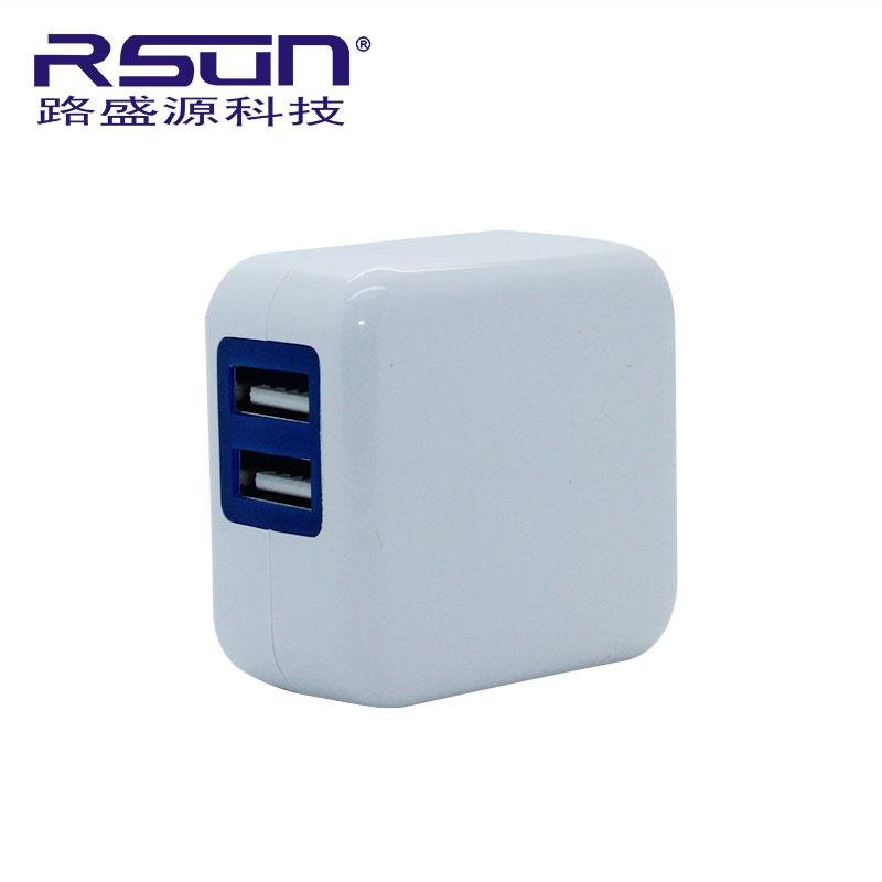 5V 3.4A dual USB foldable plug charger 2 USB charger double USB port charger 2