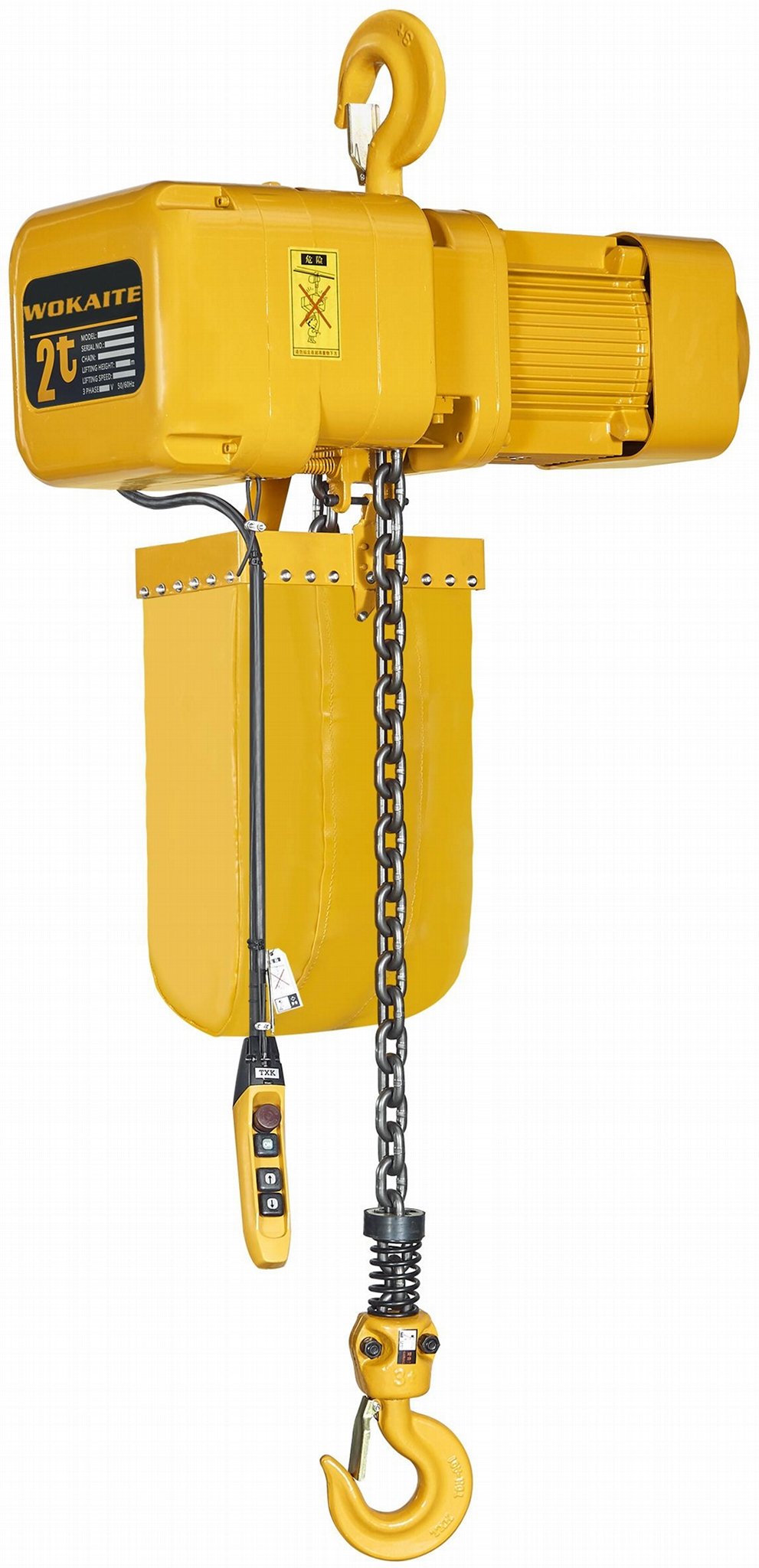 Wokaite New Model 2 Ton M Series Electric Chain Hoist With Single Chain