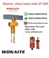WOKAITE High qulity 2 ton electric chain hoist with single chain