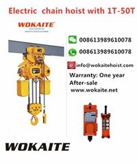 WOKAITE Electric Chain hoist 10 ton single phase 220v 380v