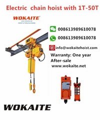  WOKAITE Electric Chain hoist 1 ton single phase 220v 380v