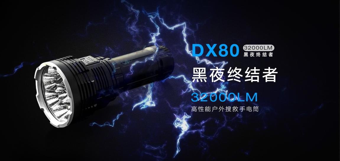 艾美能特IMALENT DX80 32000LM led 強光燈戶外強光遠射充電手電 3