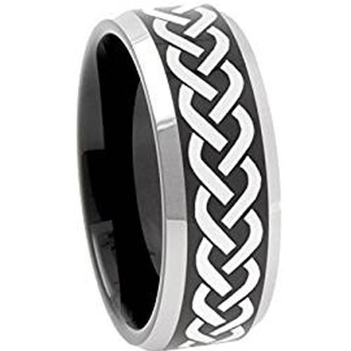 Tungsten Carbide Celtic Wedding Band Ring