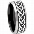 Tungsten Carbide Celtic Wedding Band