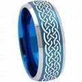 Tungsten Carbide Celtic Wedding Band Ring 1