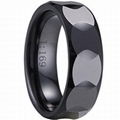 Black Tungsten Carbide Wedding Band Ring 1