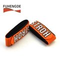 Cross country hook loop ski band with customized logo