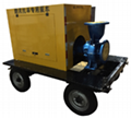 Diesel engine trailer mounted dewatering pump