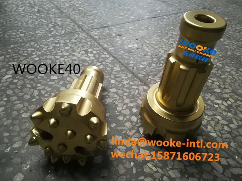 Four Inch Air Powered Mining Tools Rock Drilling Bits for deep well 3